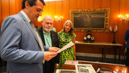 José María Bellido, José F. Gálvez e Isabel Albás