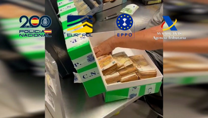 Billetes incautados por las autoridades