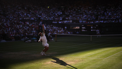 Carlos Alcaraz, en los cuartos de final de Wimbledon