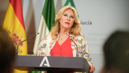 La consejera de Economía, Hacienda y Fondos Europeos y portavoz del Gobierno, Carolina España