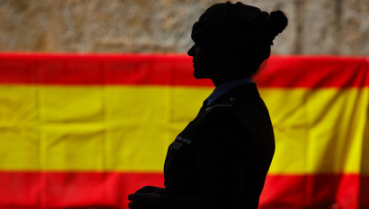 Desfile militar en Ciudad Rodrigo(Salamanca) en homenaje a los caídos en la Guerra de la Independencia