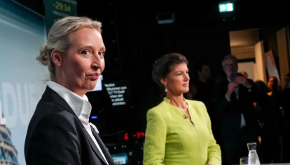 Alice Weidel, de AfD, y Sarah Wagenknecht, de Alianza Sahra Wagenknecht