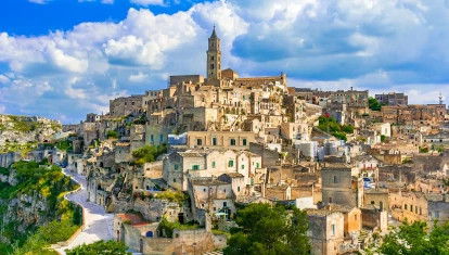 Vista de la ciudad de Matera, en la sureña región de Basilicata.