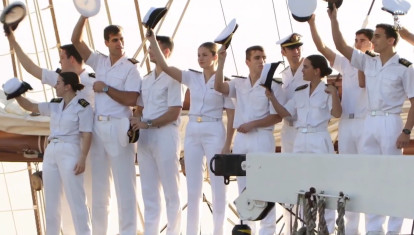 La Princesa Leonor culmina su travesía a bordo del Juan Sebastián de Elcano con un emotivo vídeo