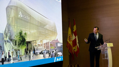 El ministro de Transportes, Óscar Puente, presenta el proyecto de la nueva estación de tren de Valladolid Campo Grande