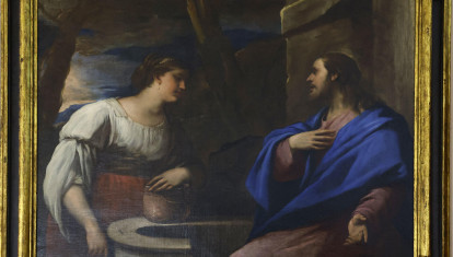 'Cristo y la samaritana' de Luca Giordano cuelga de nuevo de los muros del Real Monasterio de Santa Isabel, en Madrid