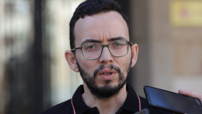 El coordinador de Podemos Castilla y León, Miguel Ángel Llamas