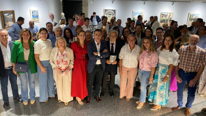 Inauguración de la exposición de Manuel Muñoz en la sala de Cajasur