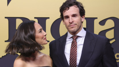 Tamara Falcó con su marido Íñigo Onieva, este martes en Madrid