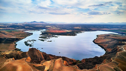 El embalse de Castrejon.