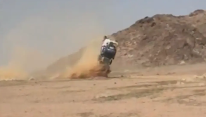 Accidente de Jesús Calleja en el Rally Dakar