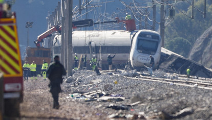 Unos de los trenes involucrados en el accidente del pasado domingo en Adamuz