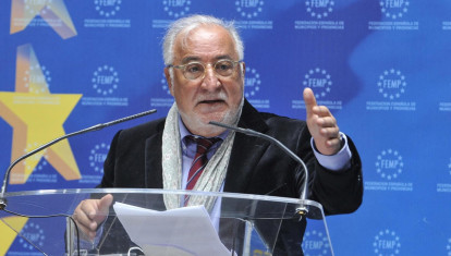 Pere Navarro en una rueda de prensa reciente