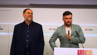 Imagen de Oriol Junqueras y Gabriel Rufián