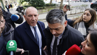 El número dos de la Policía Nacional José Ángel González, denunciado por agresión sexual, a su llegada este miércoles a su domicilio