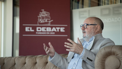 Mariano Gomá, presidente de Foro España Cívica, durante su entrevista con El Debate