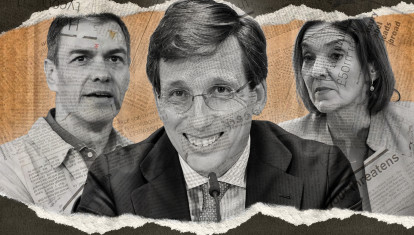 Fotomontaje de Sánchez, Almeida y Maroto