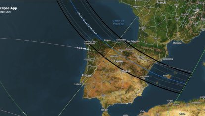 Web interactiva del eclipse que oscurecerá España en agosto de este año