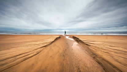 Paseo por la playa más larga de España