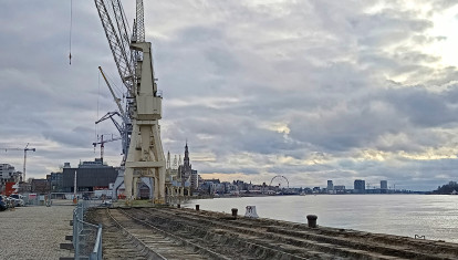 Parte del puerto de Amberes