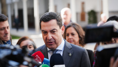 El presidente de la Junta de Andalucía, Juanma Moreno