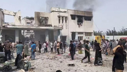 Imagen del bombardeo ayer en Irán.