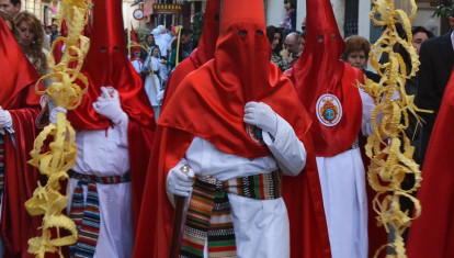 (Foto de ARCHIVO) La Borriquita de Huelva, durante un Domingo de Ramos
