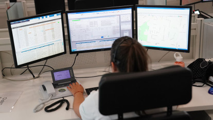 Sala de operaciones del 112 en Andalucía