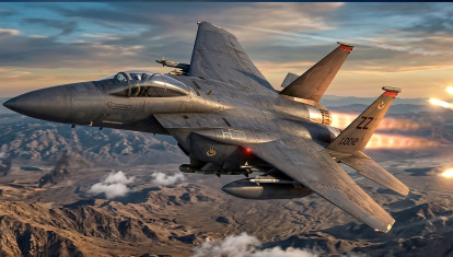 Imagen de un caza estadounidense