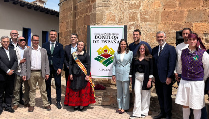 Imagen de la presentación de Alpuente como nuevo miembro de 'Los Pueblos Más Bonitos de España'.