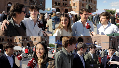 Jóvenes, a la portada de la Plaza de Toros de Las Ventas