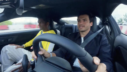 Carlos Sainz estrena el circuito urbano de Madring