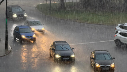 Imagen de un día de lluvia en Valencia.