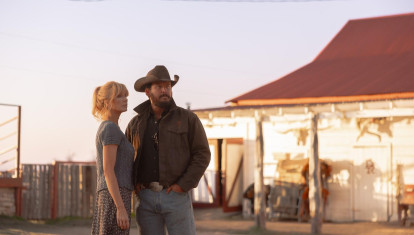 Los actores Kelly Reilly y Cole Hauser en Rancho Dutton
