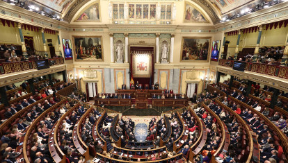 Hemiciclo durante el acto institucional ‘Nuestra constitución más longeva’, en el Congreso de los Diputados
