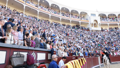 La Plaza de las Ventas, durante el Himno Nacional
