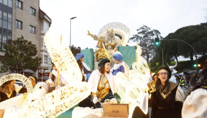 Cabalgata de los Reyes Magos en Santiago de Compostela, a 4 de enero de 2025