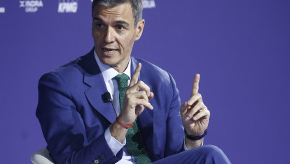 Pedro Sánchez, este miércoles en el Cercle d'Economia