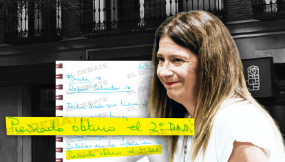 Las notas de Leire Díez sobre los dos DNI de Peinado