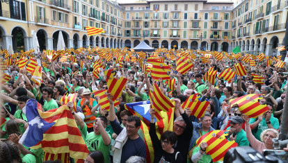 Una manifestación de la OCB en Palma