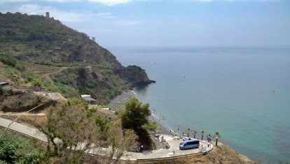 Playa de Maro, en Nerja