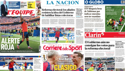 La prensa internacional se rinde ante el partido de España contra Bélgica
