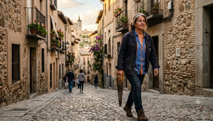 La mujer del serrucho en Toledo.