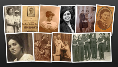 Ilustración con las imágenes de varias mujeres asesinadas en la Guerra Civil en Baleares