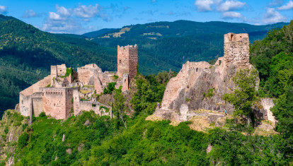 Castillos de Ribeauvillé, en Alsacia (Francia)
