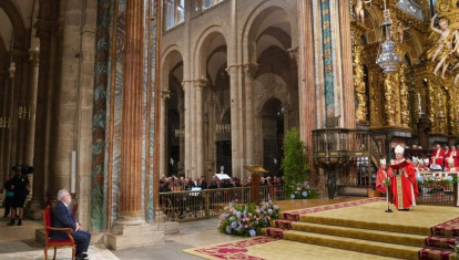 El Arzobispo de Santiago de Compostela, monseñor Francisco José Prieto, preside la misa de la Solemnidad del Apóstol Santiago, a 25 de julio de 2026.
REMITIDA / HANDOUT por ARZOBISPADO DE SANTIAGO
Fotografía remitida a medios de comunicación exclusivamente para ilustrar la noticia a la que hace referencia la imagen, y citando la procedencia de la imagen en la firma
25/7/2026
