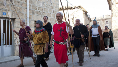 Representación, en Tamarón (Burgos), de la batalla que en el verano de 1037 dio el trono de León a Fernando I de Castilla