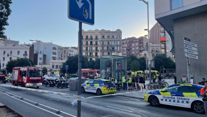 Incendio en la catenaria de la L1 de Metro de Barcelona