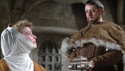 Katharine Hepburn y Anthony Hopkins son madre e hijo en El león en invierno