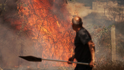 Incendio forestal en Fermoselle (Zamora)